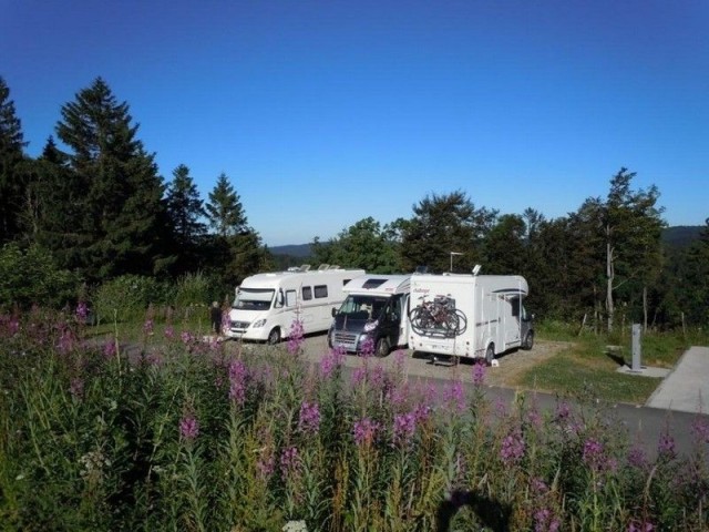 Camping cars park and service areas