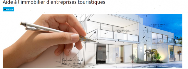 Aide à l'immobilier d'entreprises touristiques