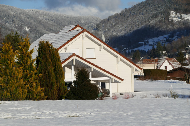 Vue hiver - Chalet sous le théatre - Location de vacances - Bussang